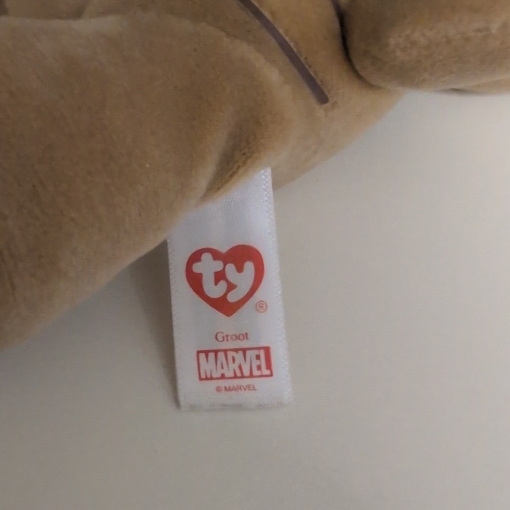 ๐2/$20๐ Ty Beanie Babies Groot (Marvel) BNWT - Picture 4 of 4